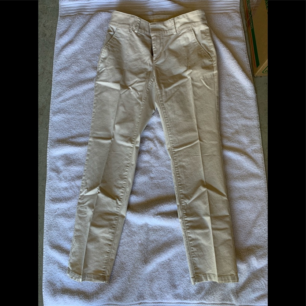 Loft khaki colored jeans. Never worn.